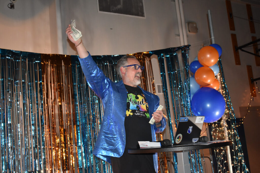 Dr. Hebeisen at Bingo Night